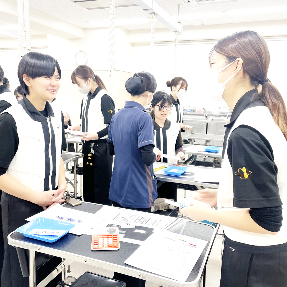 １年生の接客＆レジの練習！